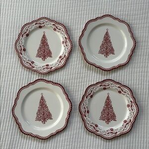 Threshold designed with Studio McGee  Christmas Tree Salad Plates 4 pk